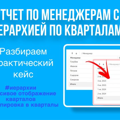 Практический урок. Отчет по менеджерам и кварталам с иерархией в DataLens. Разбираем реальный кейс.